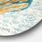 Designart - Coastal Pastel seashells I - Nautical & Coastal Metal Circle Wall Art